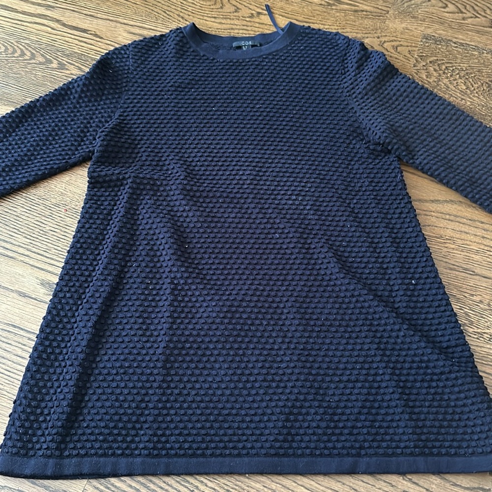 Textured black Cos sweater size XS